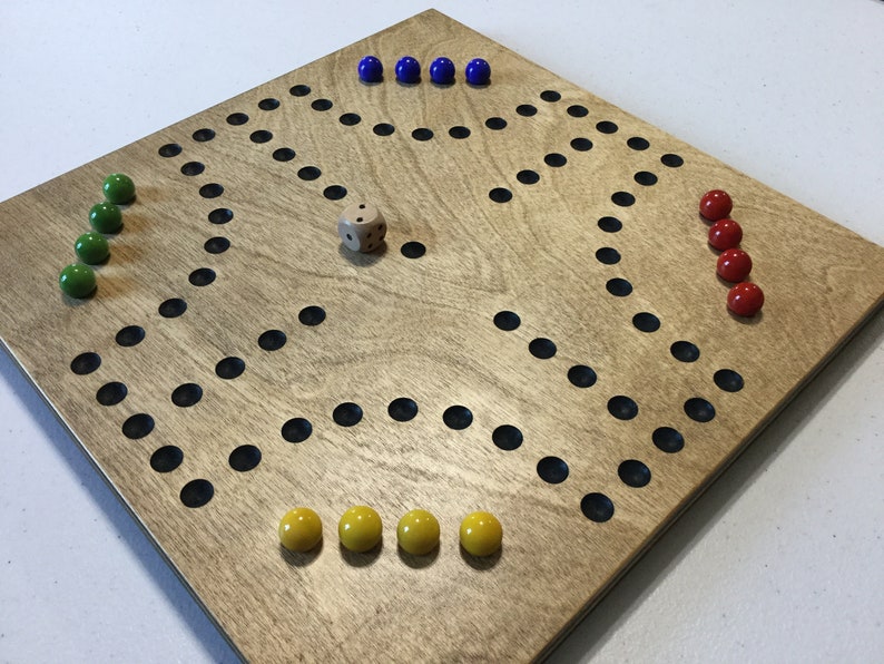 Aggravation Game Board with glass marbles 11 3/4 Etsy