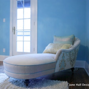 Light blue chaise lounge clearance