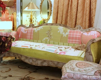 Pink Settee Etsy