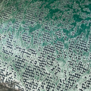 Designers Guild Fabric, &quot;Boratti Jade&quot; Cut Velvet, Upholstery Fabric, Jane Hall Design