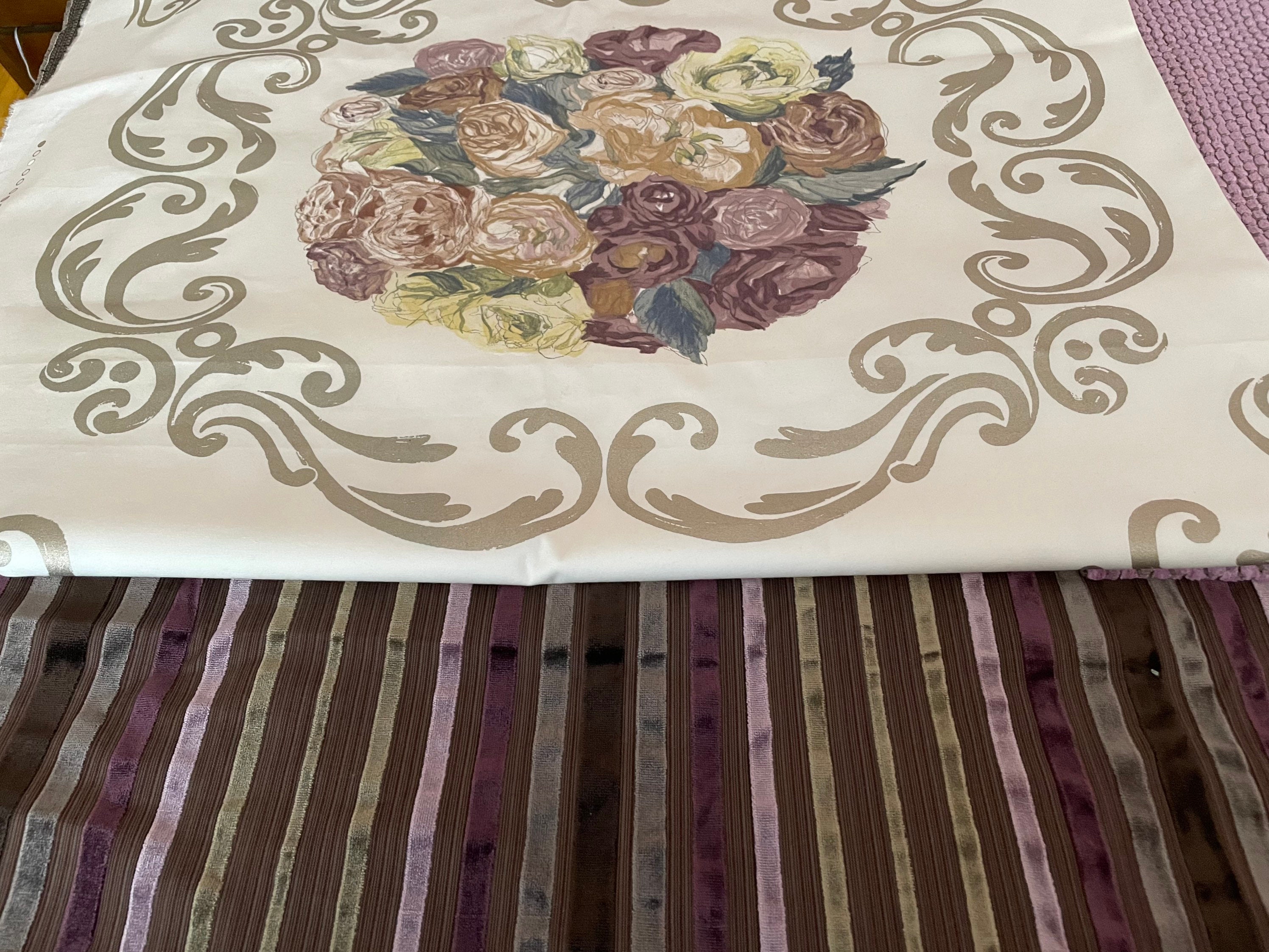 Zoffany rossini Grey and Purple Stripe Cut Etsy Canada