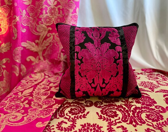 DESIGNERS GUILD ピンクベルベットクッション Designers Guild Pavot