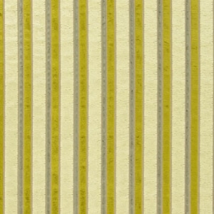 Designers Guild &quot;Piomba&quot; Green and Cream Striped  Cut Velvet Upholstery Fabric,  From Jane Hall Design