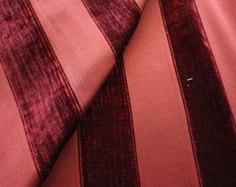 Robert Allen Fabric, Terracotta Double Weave Stripe Upholstery and Curtain Fabric, From Jane Hall Design