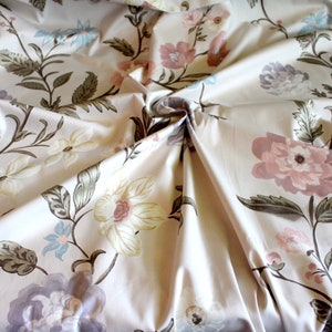 Designers Guild Fabric, &quot;Musette&quot; Printed Cotton Sateen-Curtain Home Decor-Fabric- Jane Hall Design