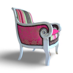 Upcycled Antique Chair: Custom Upholstered in Designers Guild Fabrics
