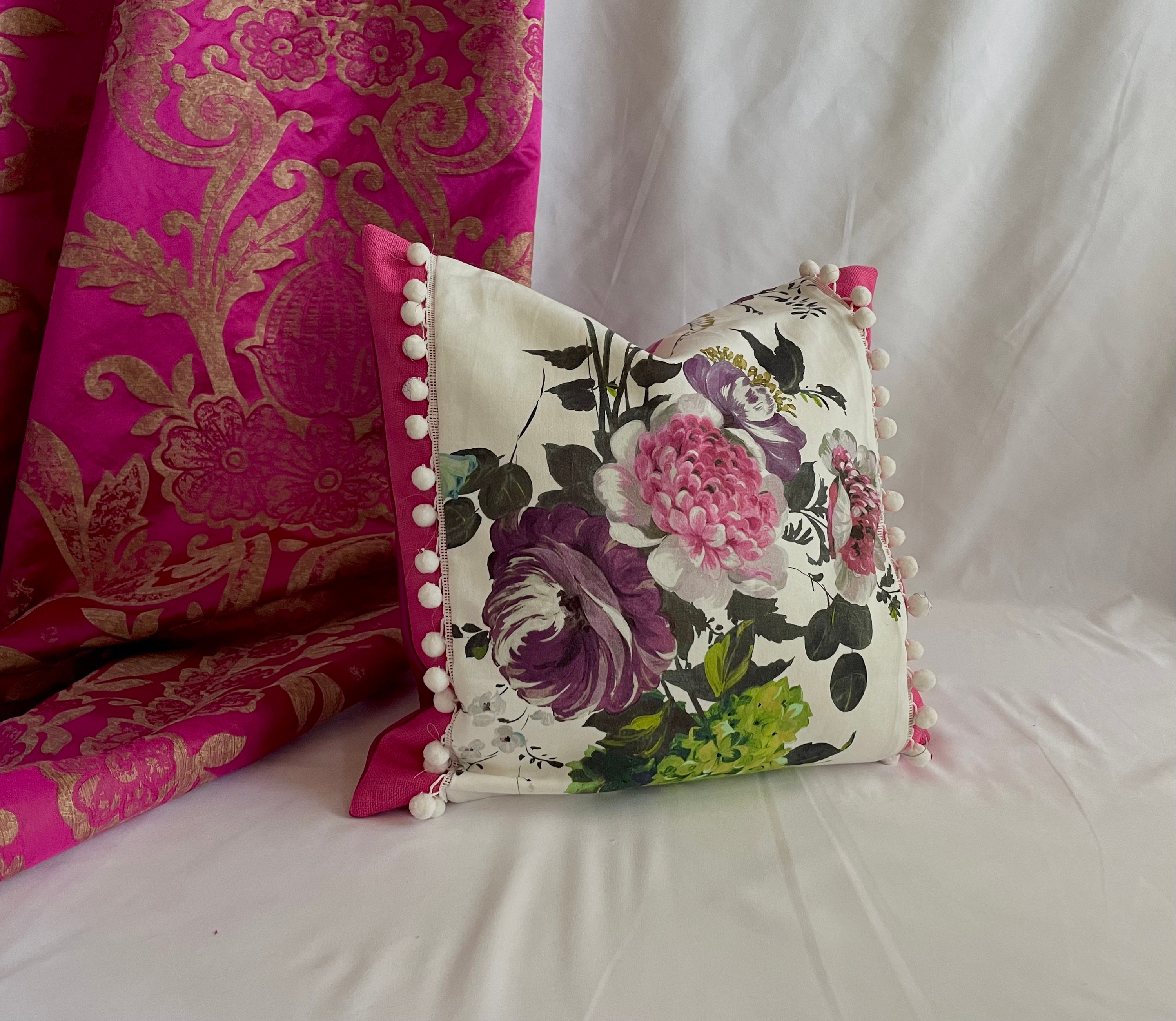 18/18 Designers Guild, style romantique Amrapali 11 Rose, taie