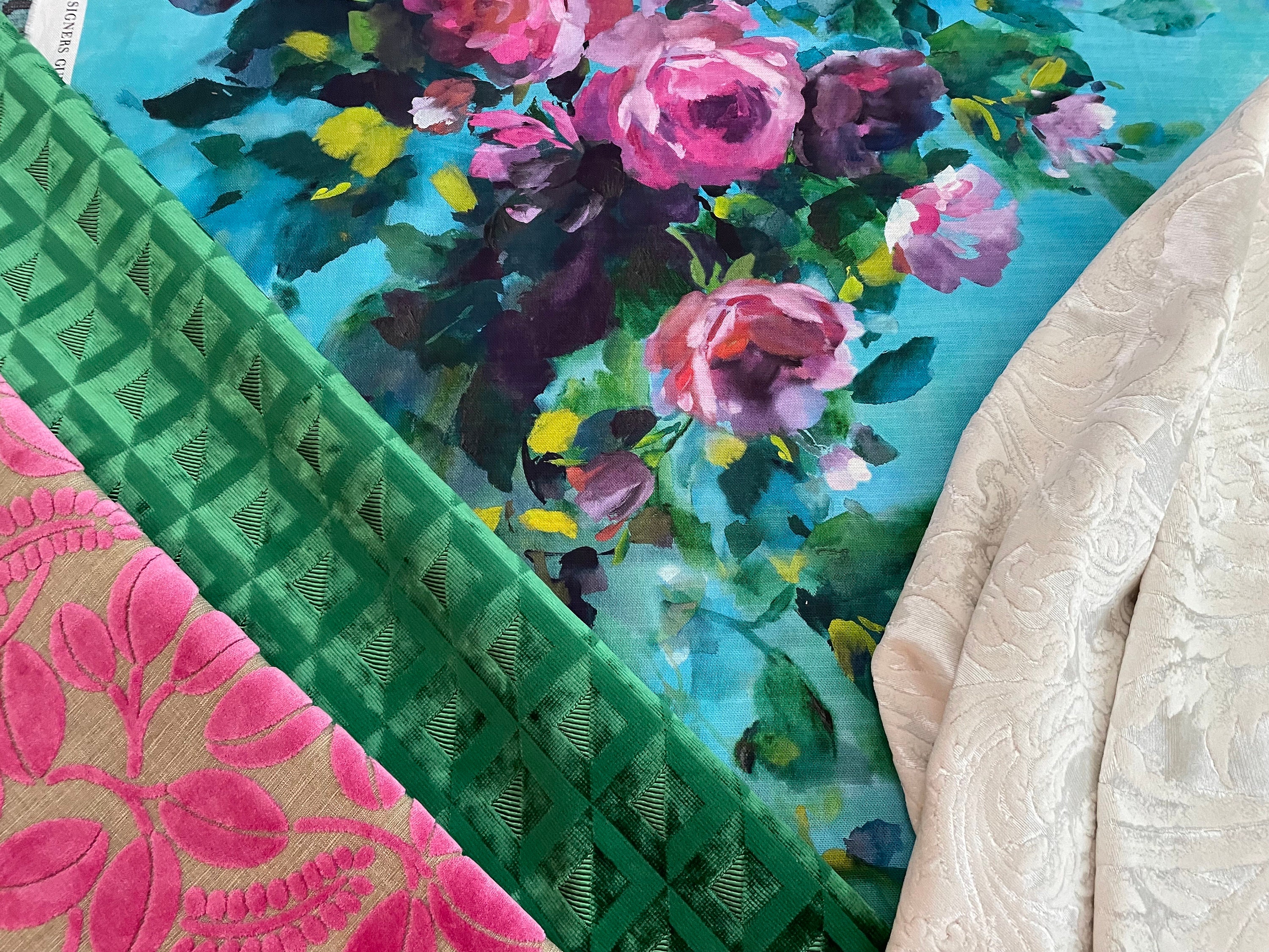 TODAYFUL♥Embroidery Patchwork Trouse Hand Stitched Organic Velvet Quilt | Dulse | TOAST