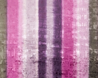 Designers Guild “Phipps Aubergine” Purple, Pink Cut Velvet, Upholstery Fabric, From Jane Hall Design