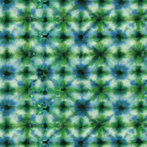Designers Guild “SHIBORI EMERALD”  Blue, Emerald Green-Printed Linen- From Jane Hall Design
