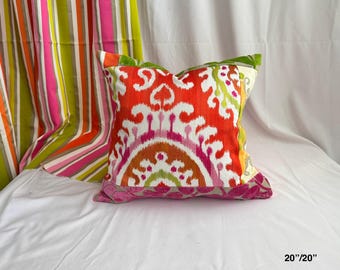 Handbuch Canovas “Daya” Boho-Stil, bestickter Leinen Kissenbezug, von Jane Hall Design