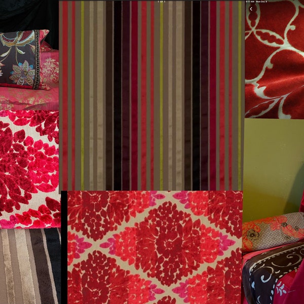 Velvet Upholstery Fabric Etsy