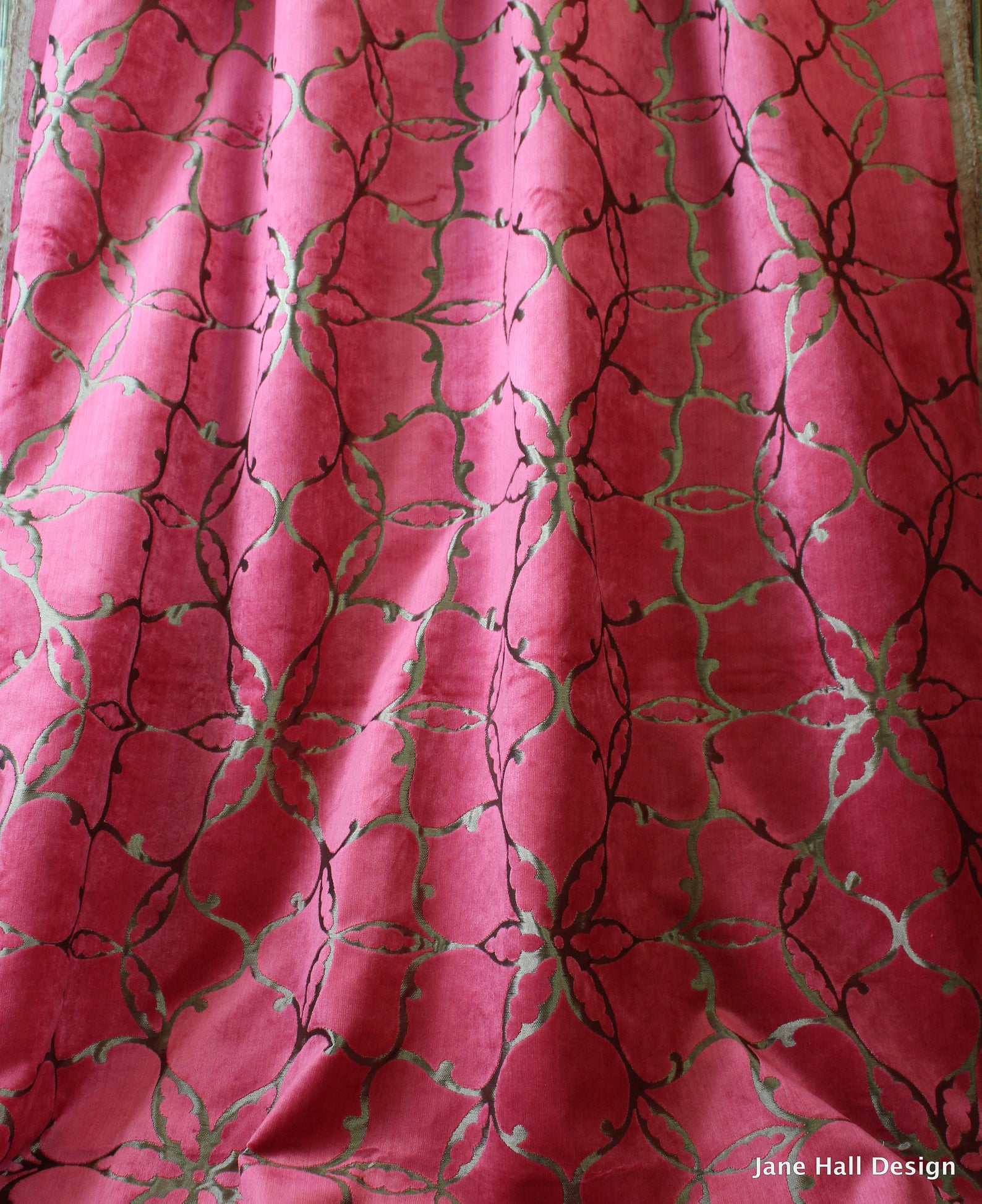 Harlequin Purple Cut Velvet Upholstery Fabric 54 X Etsy