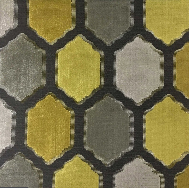 Robert Allen Fabric Coral and Grey Velvet Upholstery Fabric Etsy