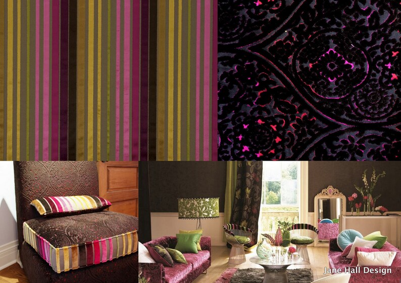 Upcycled Upholstered Antique Chair in Pink and Chocolate Etsy