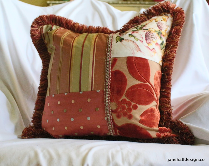 22x22 Decorative Pillow Cover in Terra Cotta Etsy