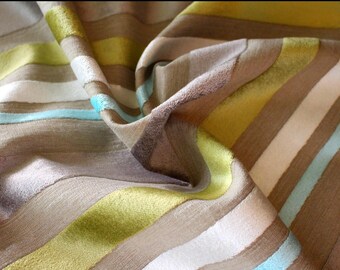 Designers Guild "Mokya" gestreepte fluwelen bekledingsstof, van Jane Hall Design