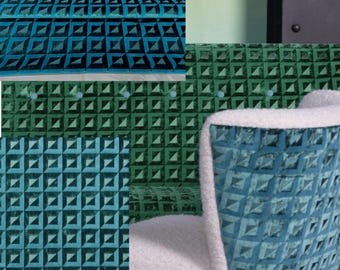 Designers Guild-tyg - "Montserrat-Ocean" sammetsjacquard - möbeltyg i sammet - Jane Hall Design