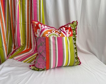 Handbuch Canovas “Daya” Boho-Stil, bestickter Leinen Kissenbezug, von Jane Hall Design