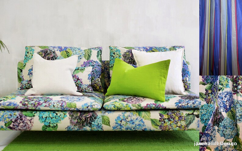 Embossed Velvet Upholstery Fabric Designers Guild Fabric From Jane Hall Design Zanfarico- Cerulean Blue