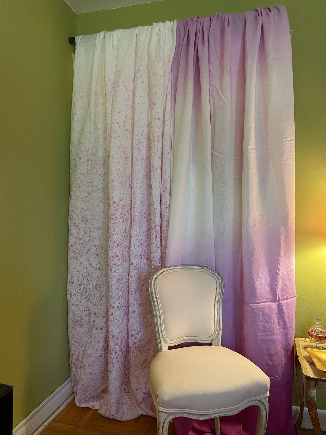 Rideaux Sur Mesure Designers Guild - Soie Pure Peinte, Thermiques, 8.8FT