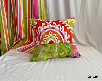 Handbuch Canovas “Daya” Boho-Stil, bestickter Leinen Kissenbezug, von Jane Hall Design