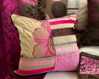 DESIGNERS GUILD ピンクベルベットクッション DESIGNERS GUILD ピンクベルベットクッション