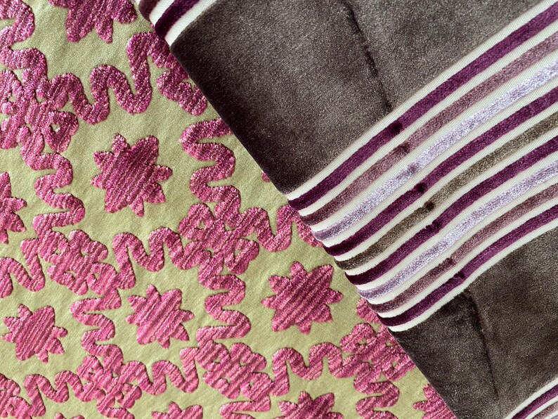 Zoffany Cut Velvet Upholstery Fabric Jane Hall Design Etsy