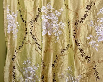 Designers Guild “Margot”  Green-Embroidered Silk-Home Decor- Home Decor Fabric,  From Jane Hall Design