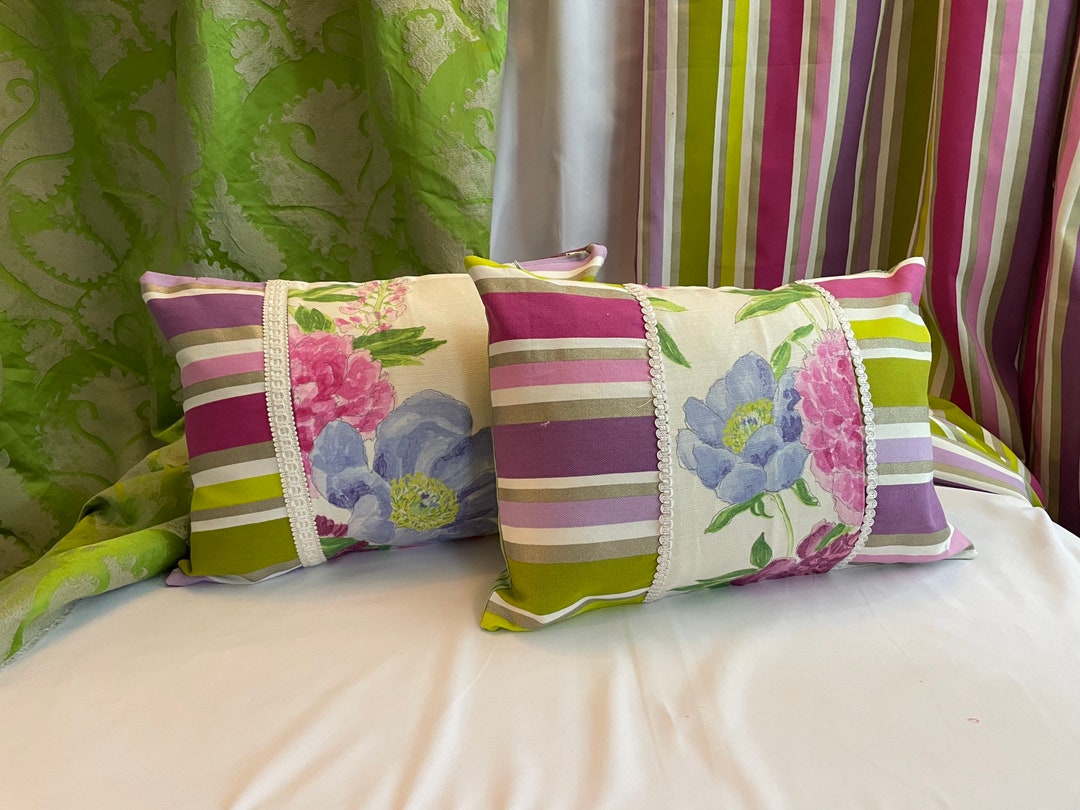 14/20 Designers Guild, Quilted Decorative Pillow Cover Romantic Style