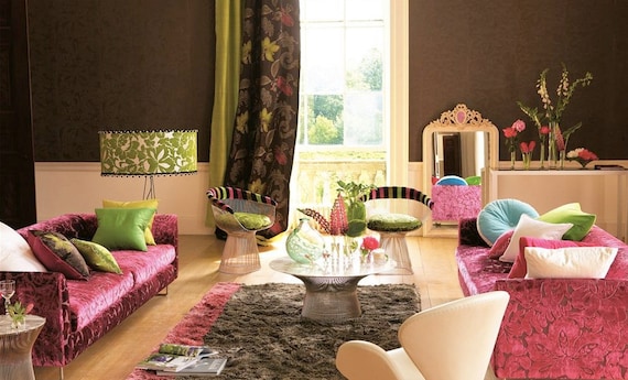 Upcycled Vintage Armchair: Hand-painted Floral Design, Designers