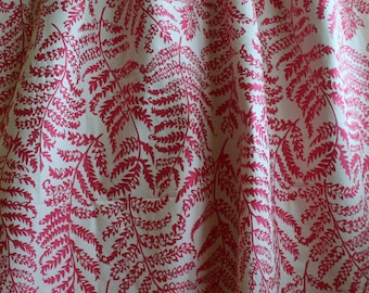 Pink Fern Jacquard Upholstery Fabric by Clarke and Clarke