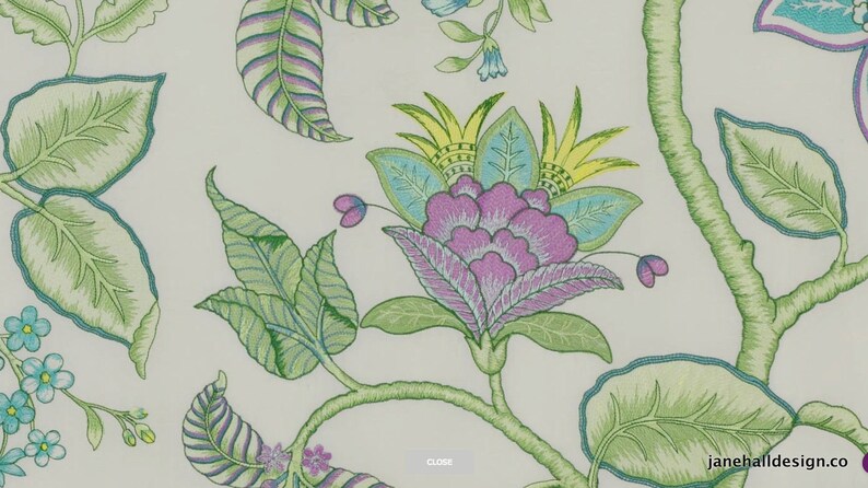 Cut Velvet Jane Hall Design Aurelia Aqua Blue Designers Guild Fabric Upholstery Fabric