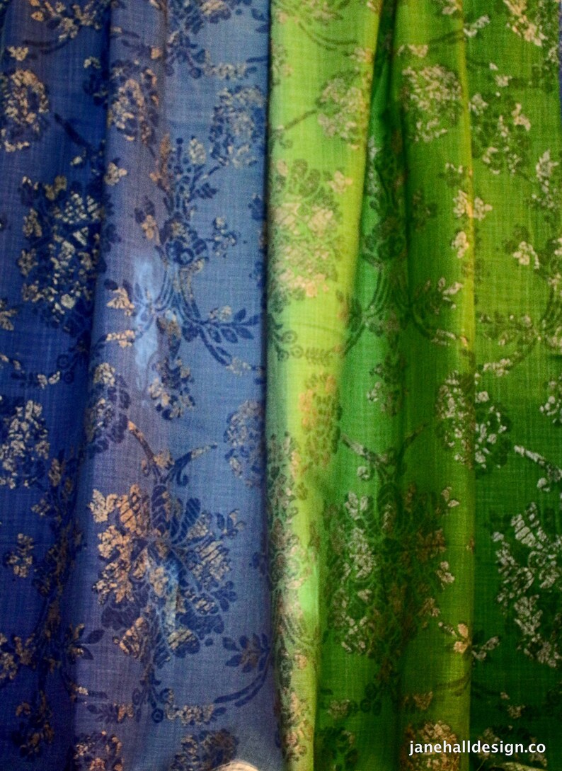 Embossed Velvet Upholstery Fabric Designers Guild Fabric From Jane Hall Design Zanfarico- Cerulean Blue