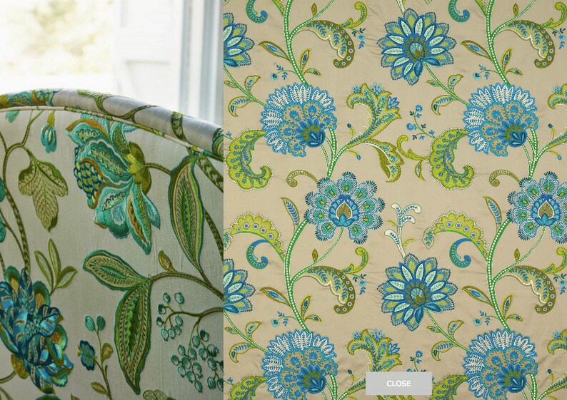 Designers Guild Turquoise Velvet Upholstery Fabric From Jane Etsy