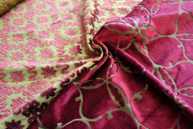 Zoffany Cut Velvet Upholstery Fabric Jane Hall Design Etsy