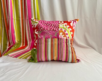 Handbuch Canovas “Daya” Boho-Stil, bestickter Leinen Kissenbezug, von Jane Hall Design