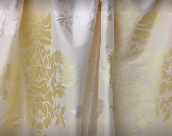 Designers Guild Fabrics- Cream and Gold- Woven Silk Damask-Curtain Home Decor Fabric-From Jane Hall Design