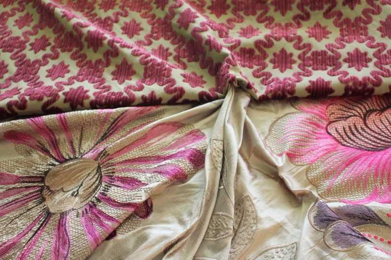 Zoffany Cut Velvet Upholstery Fabric Jane Hall Design Etsy