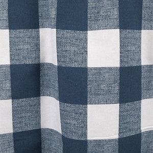 Window Curtains - Pair of drapery curtain panels 24&quot; or 50&quot; wide x 63, 84, 90, 96, 108 & 120&quot; long.  Window Treatments. Anderson Navy