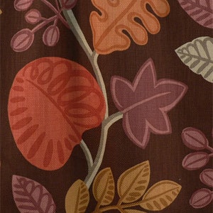 Window Valance, Lined or Unlined Curtain Valance 50x14 50x16 50x18 50x20 Custom Window Treatments. Jack&#39;s Beanstalk Mocha.