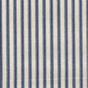 Sale! 30% off Window Valance, Lined or Unlined Curtain Valance 50x14 50x16 50x18 50x20 Custom Window Treatments. Ticking Stripe Indigo.