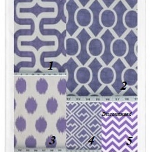 Window Curtains - Pair of drapery curtain panels 24&quot; or 50&quot; wide x 63, 84, 90, 96, 108 & 120&quot; long.  Custom Window Treatments. Thistle.