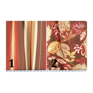 Window Valance, Lined or Unlined Curtain Valance 50x14 50x16 50x18 50x20 Custom Window Treatments.  Audubon & Pringe Paprika.