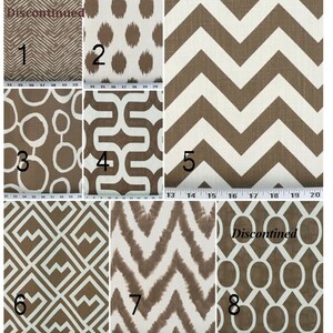 Window Curtains  - Pair of drapery curtain panels 24&quot; or 50&quot; W x 63, 84, 90, 96, 108 & 120&quot; L  Custom Window Treatments. Italian  Brown