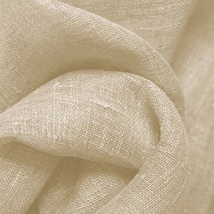 Sale! 30% OFF! Window Valance - One Unlined or Lined Curtain Valance. 50&quot;x12&quot; Window treatments. Pure Linen Pearl