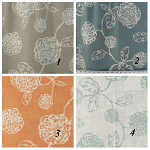 Window Curtains - Pair of drapery curtain panels 24&quot; or 50&quot; wide x 63, 84, 90, 96, 108 & 120&quot; long.  Custom Window treatments. Adele