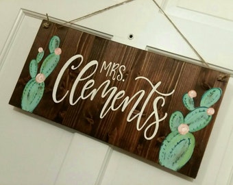 teacher door sign etsy