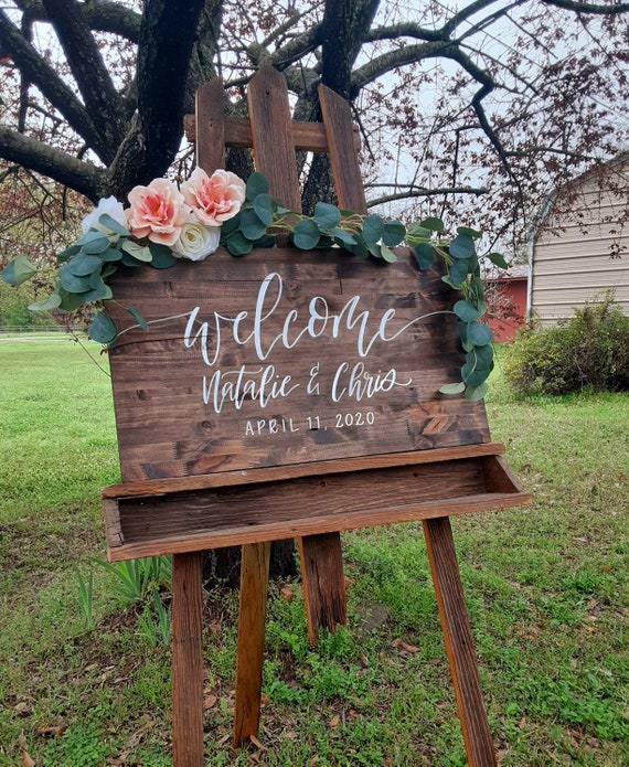 Wooden Wedding Sign Plaque - Decorative Table Letter For Wedding Reception Decor