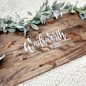 SALE!!! Alternative Guest Book // Wood Wedding Decor // Guest Sign In Board // Rustic Custom Personalized // Last Name Wedding Date // Decor